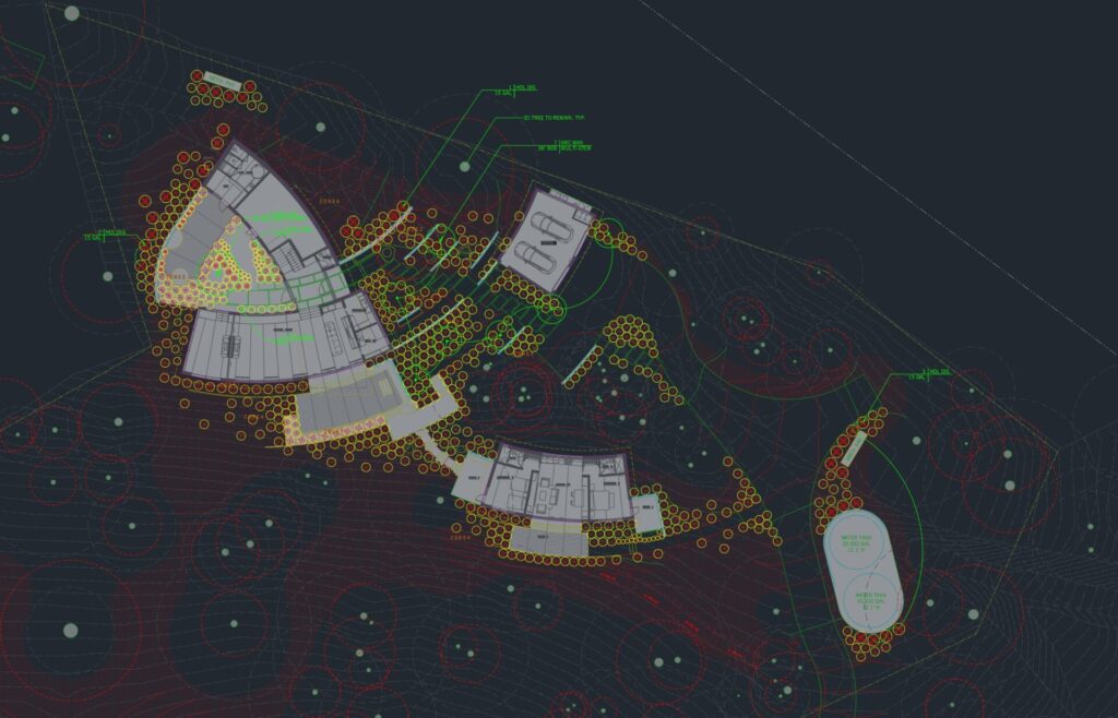 Hình ảnh thiết kế trên AutoCAD trong dự án tại Santa Lucia Preserve