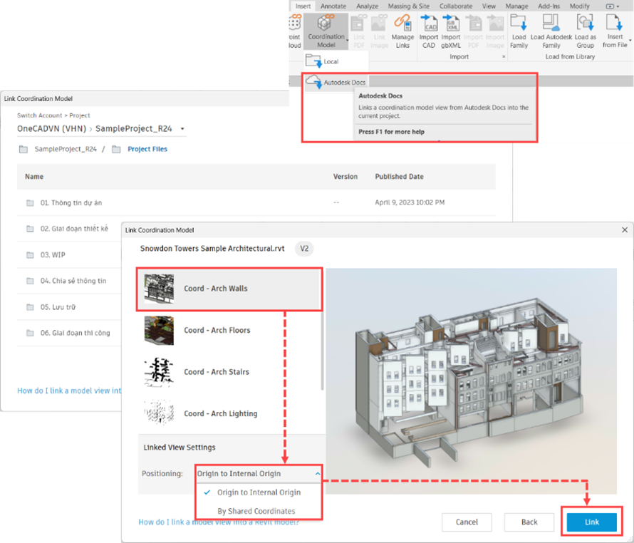 Hướng dẫn link Model
