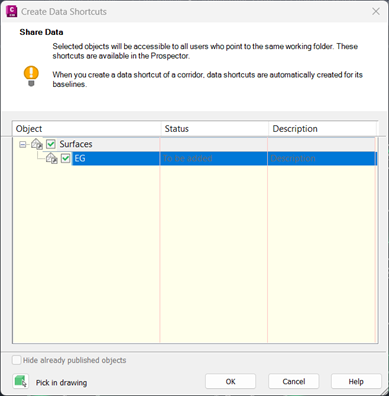 Tạo data shortcut
