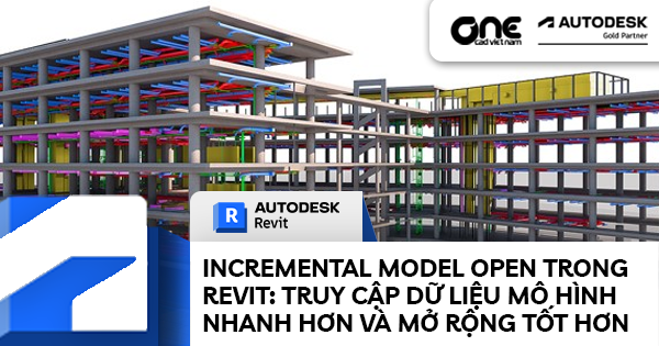 Incremental Model Open trong Revit: Truy cập dữ liệu mô hình nhanh hơn và có khả năng mở rộng tốt hơn