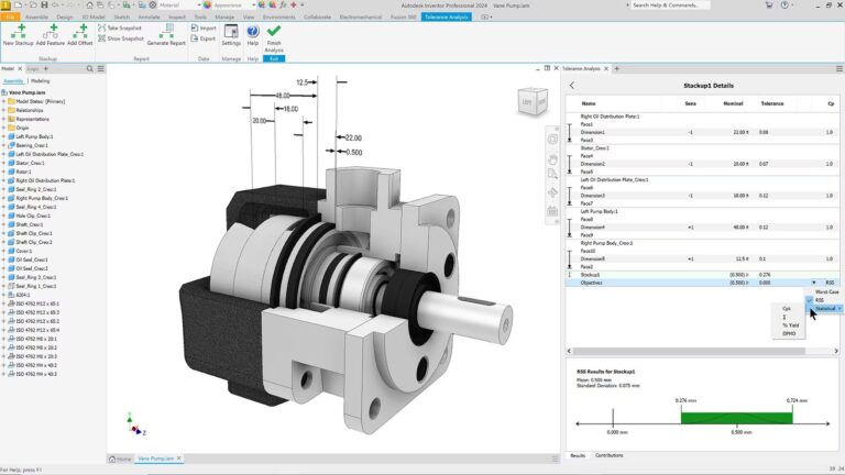 Inventor Tolerance Analysis: tích hợp trực tiếp trong CAD
