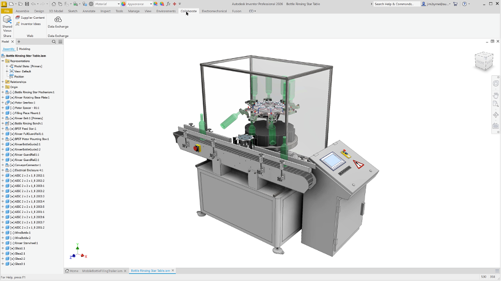 Autodesk Inventor trở thành nền tảng quan trọng trong hệ sinh thái Digital Twin nhờ vào các thế mạnh về thiết kế tham số và mô phỏng cơ học