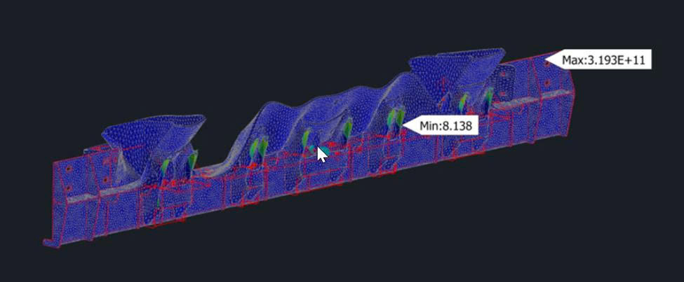 Kết quả phân tích mất ổn định (Buckling Analysis) bằng Autodesk Nastran