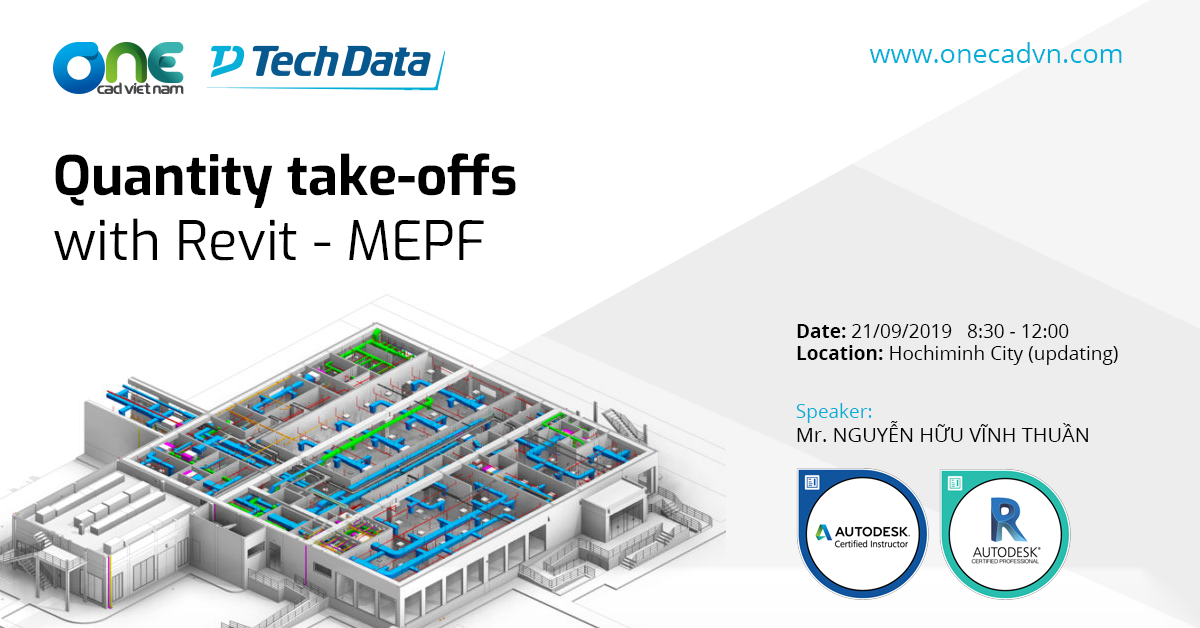 Workshop Quantity take offs with revit mepf