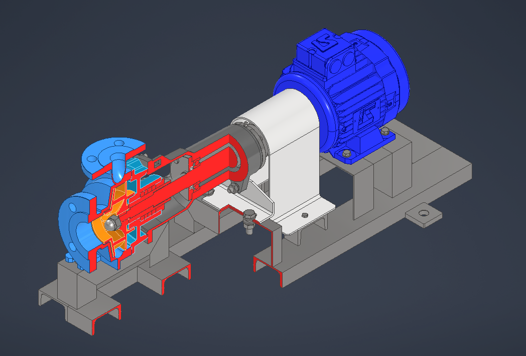 Minh họa thay đổi màu sắc mặt cắt trong Autodesk Inventor