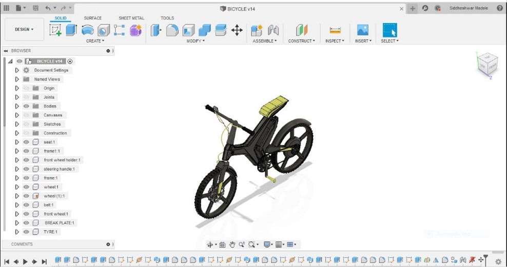 Mô hình đơn giản trên Fusion 360