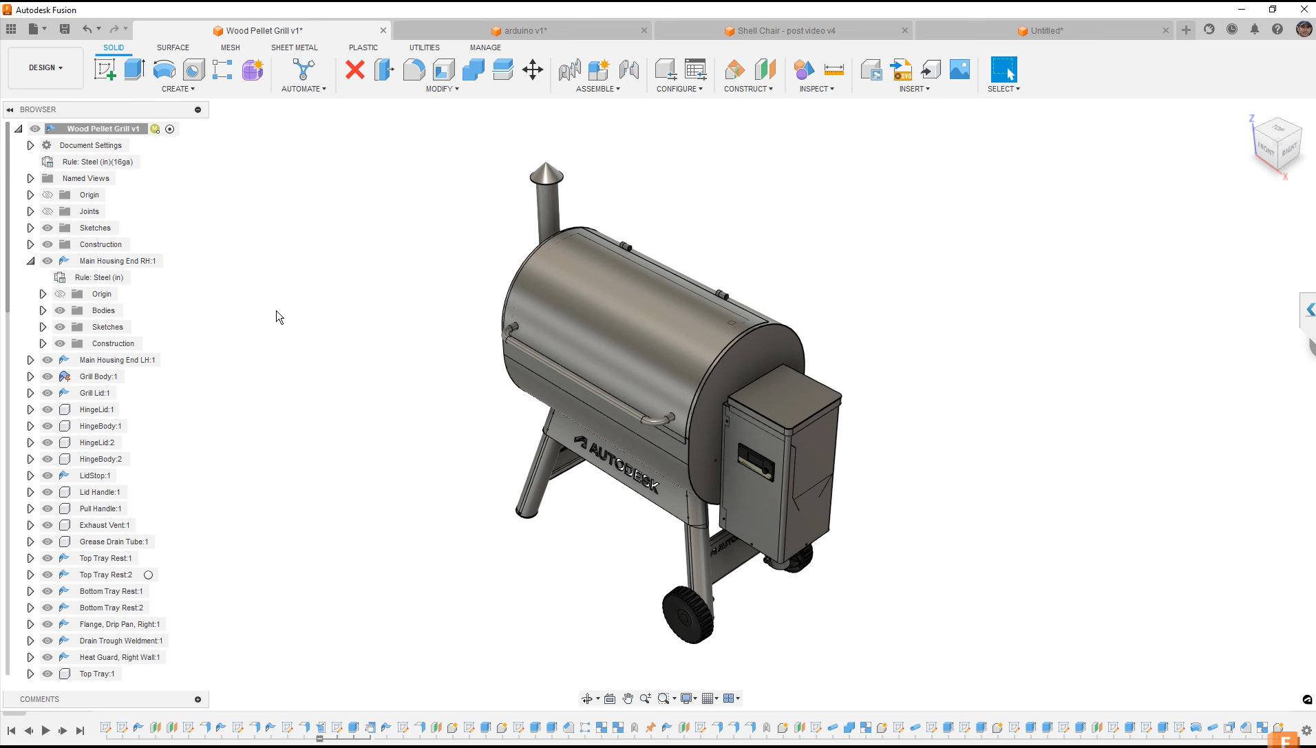 Mô hình được hình thành từ các Components