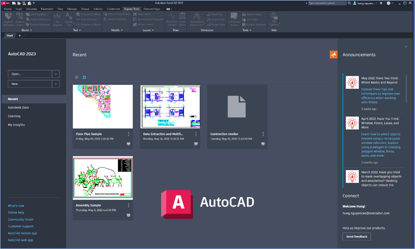 Những cải tiến nổi bật của AutoCAD 2023