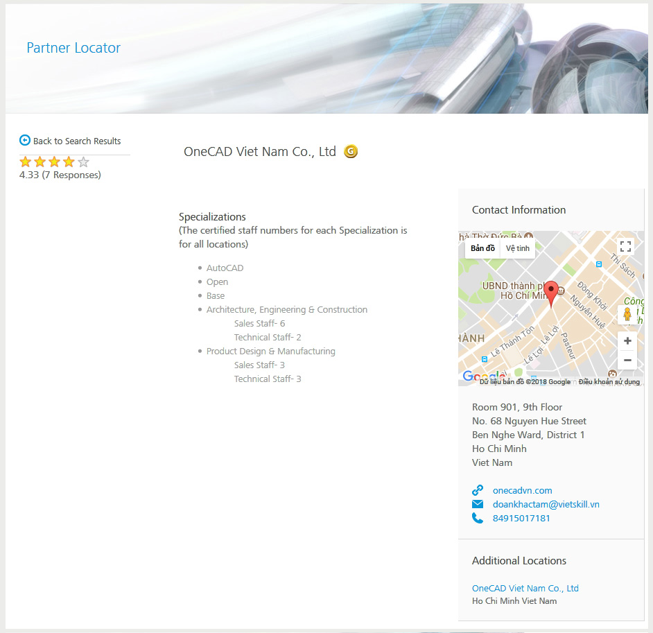 Autodesk Gold Partner tại Việt Nam