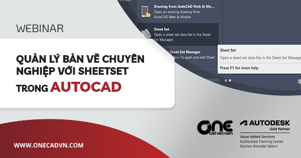 Webinar "Quản lý bản vẽ chuyên nghiệp với Sheetset trong AutoCAD"