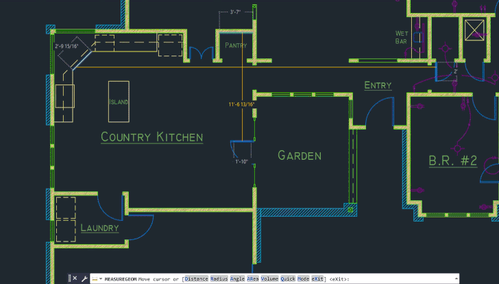 Quic Measure trong AutoCAD 2020