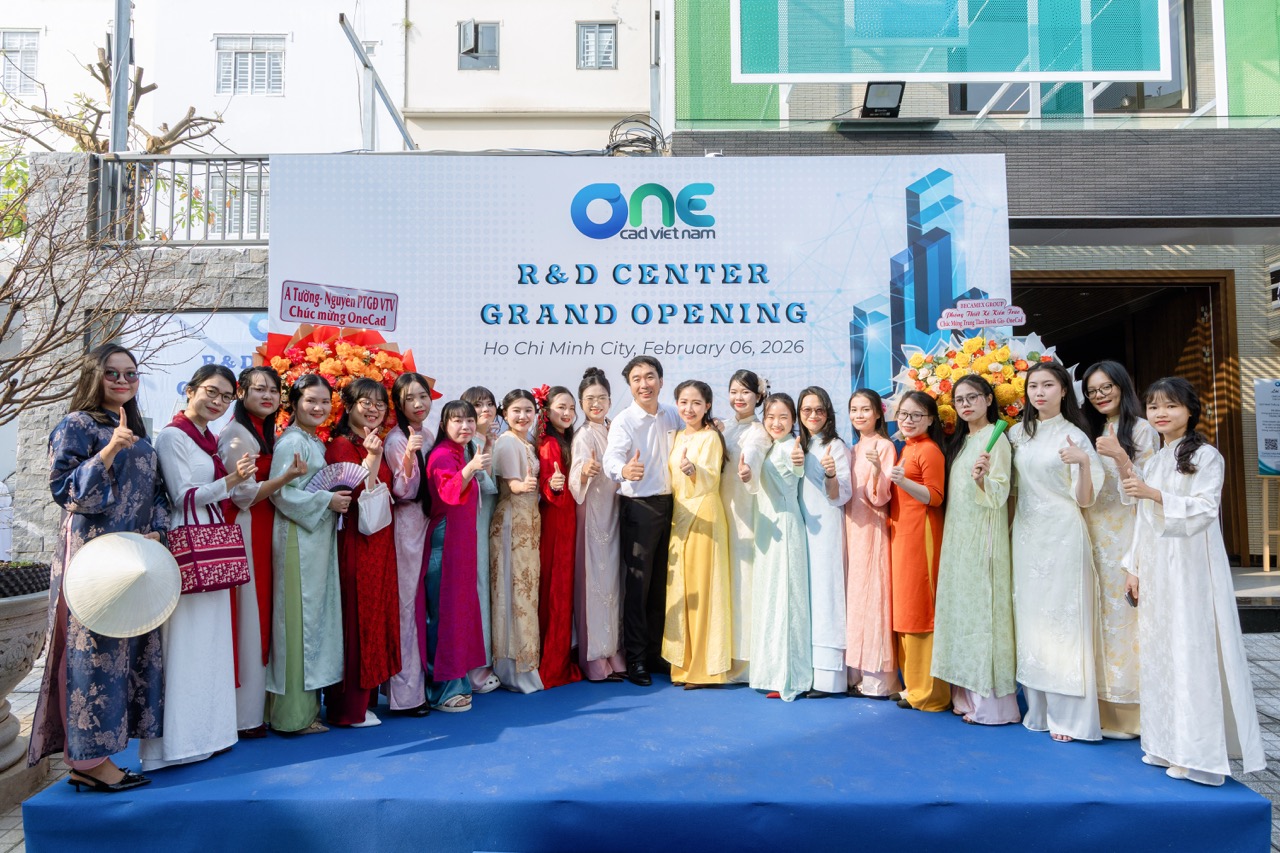 Radiant moments of OneCAD’s female staff at the Grand Opening of the R&D Center