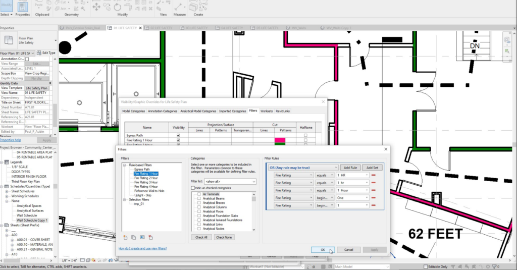 New In Revit 2019 - Views Filter with AND and OR