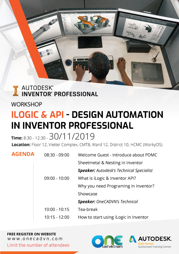 Inventor ilogic và API tại HCM