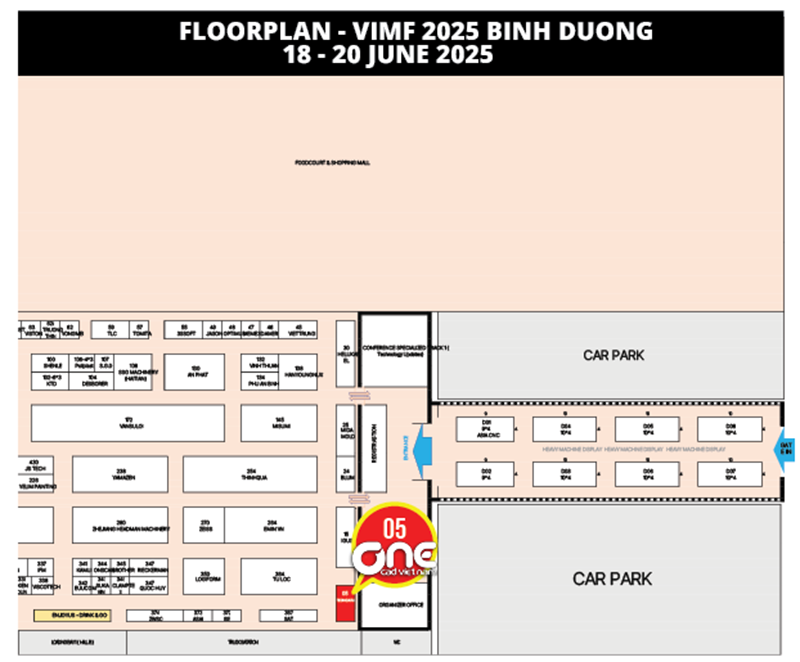 Gian hàng của OneCAD và Techdata tại VIMF 2025