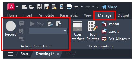Sử dụng tính năng Action Recorder để tối ưu hóa công việc trên AutoCAD