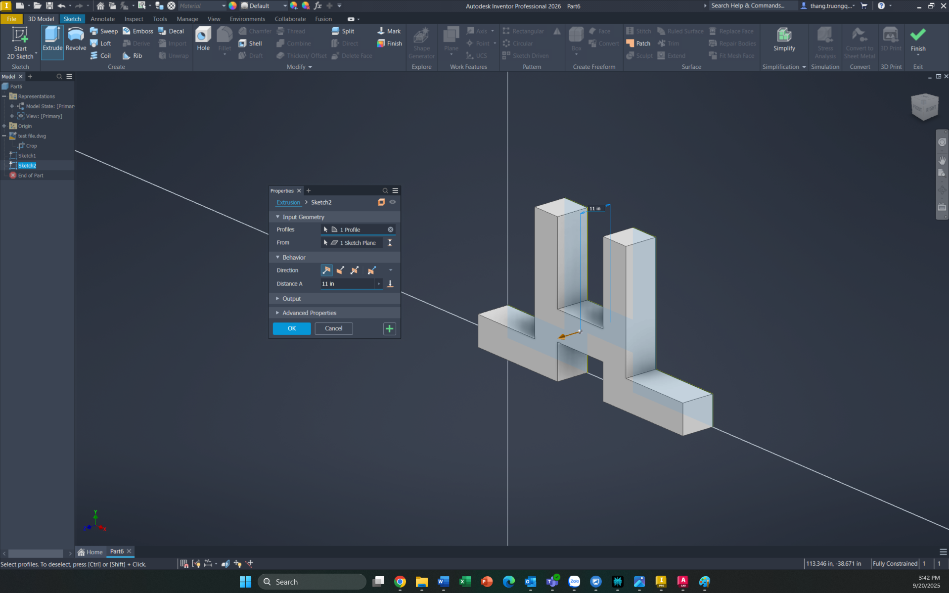 Sử dụng các tính năng như dựng hình để chỉnh sửa và hoàn thiện mô hình 3D