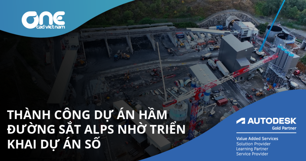 Thành công dự án hầm đường sắt Alps nhờ triển khai dự án số