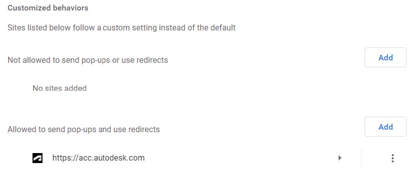 Thêm đường dẫn trang “acc.autodesk.com”