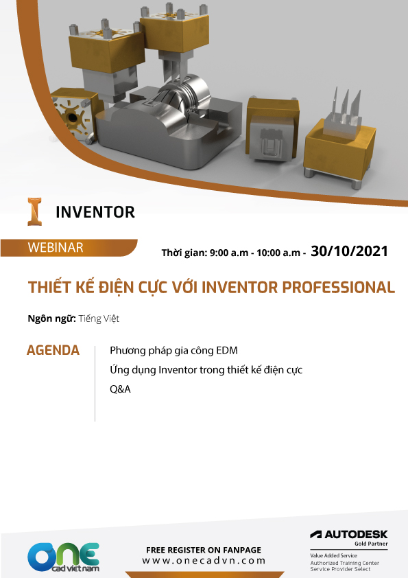Thiết kế điện cực với Inventor