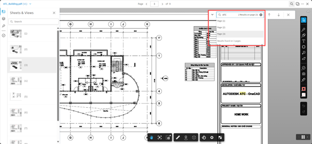 Tìm kiếm ký tự trong quá trình xem xét tập tin PDF