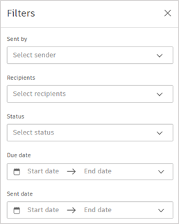 Tìm kiếm và lọc Correspondence
