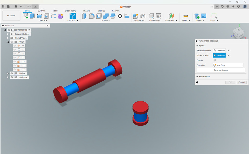 Tính năng Automated Modeling