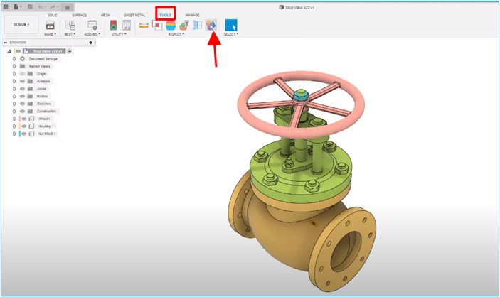 Tính năng component color cyclign trên fusion 360