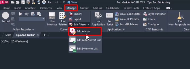 tính năng edit aliases