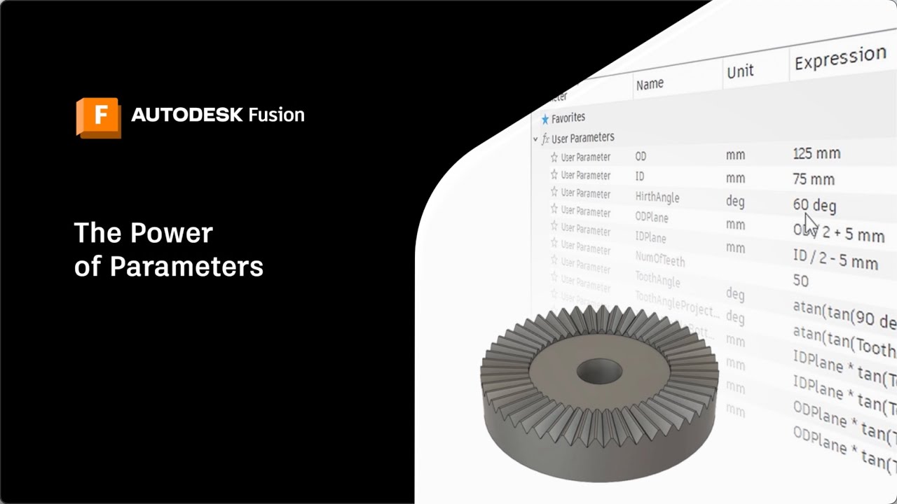 Tổng quan về tham số trên Autodesk Fusion