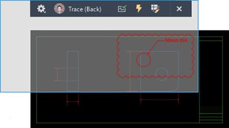 Trace trong AutoCAD