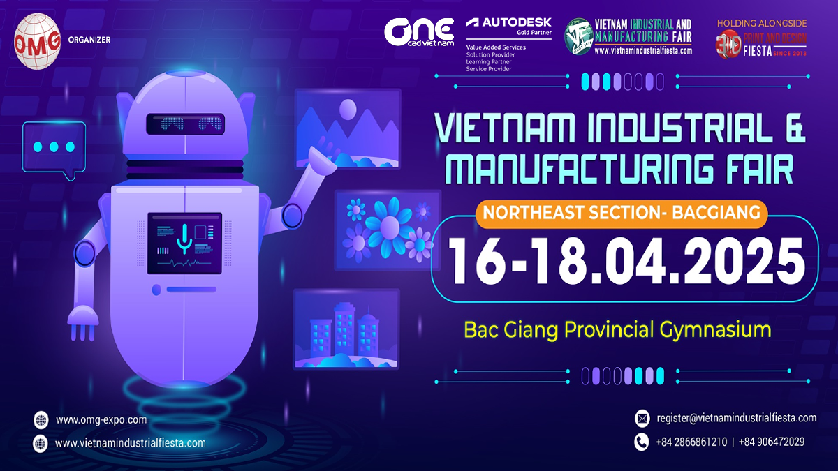Triển lãm Công Nghệ & Sản Xuất Việt Nam (VIMF) 2025 tại Bắc Giang