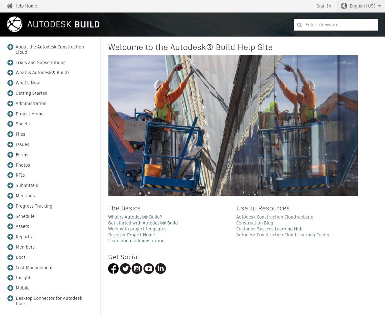 Truy cập Autodesk Build