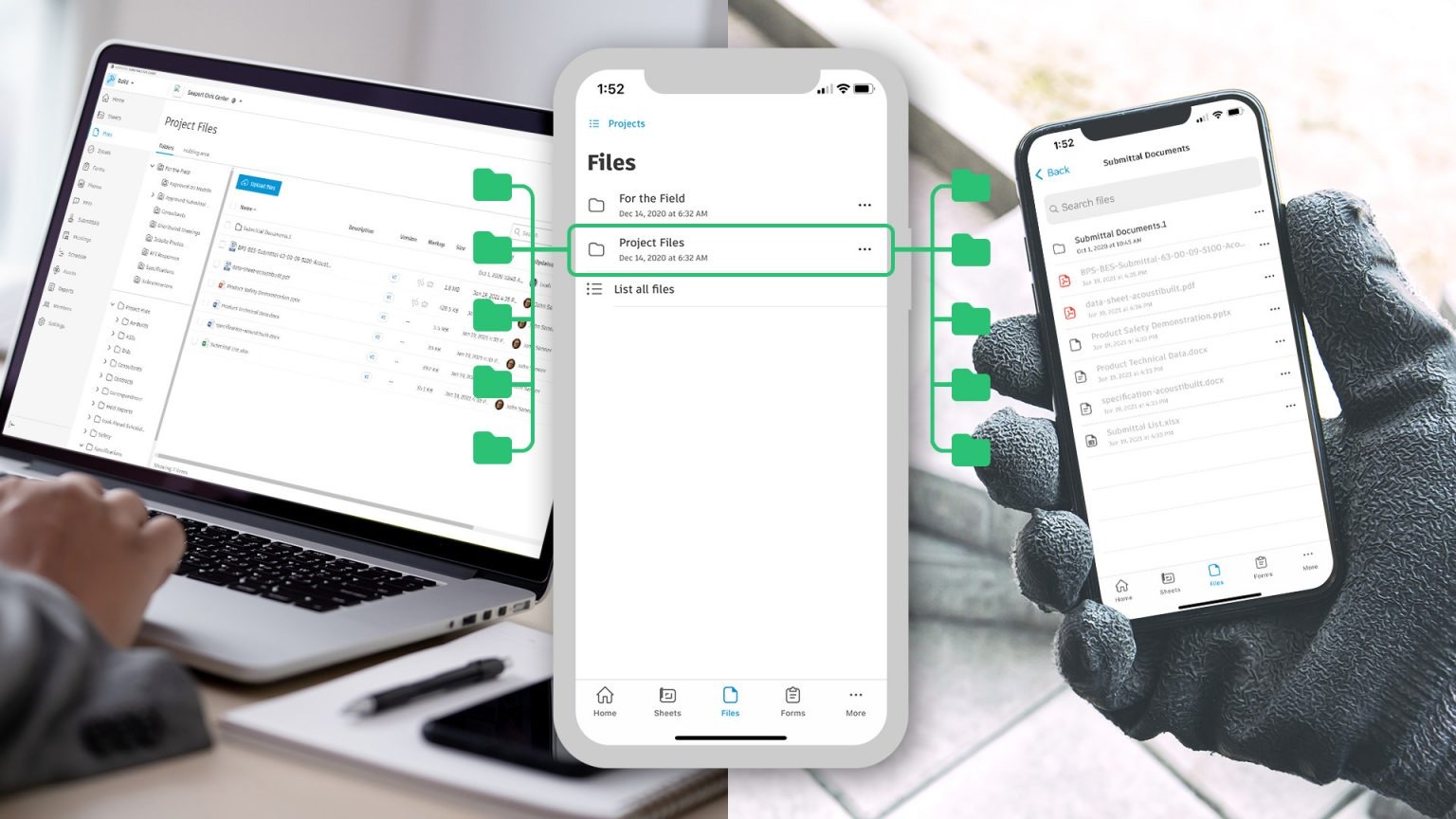 Truy cập dữ liệu trong Project files trên các thiết bị di động