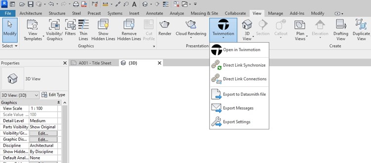 Twinmotion for Revit sự hợp tác giữa Epic Games và Autodesk
