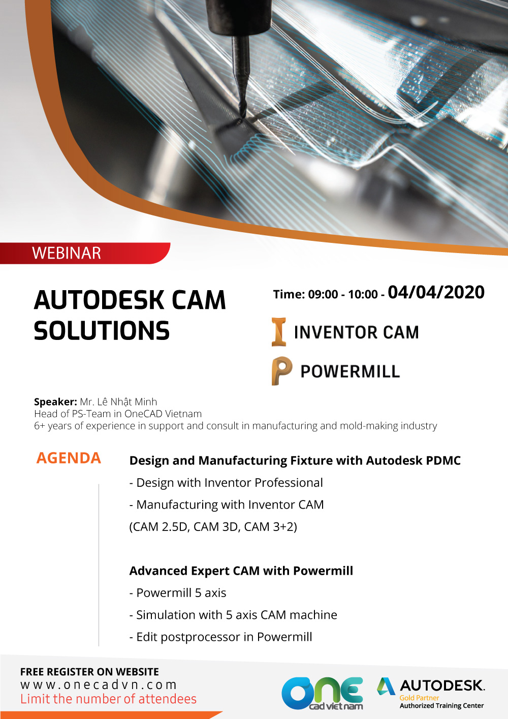 Webinar Inventor CAM và Powermill