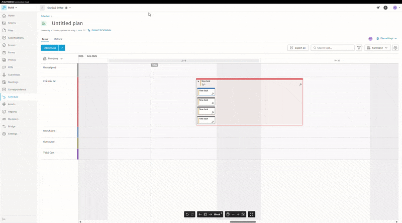 Workplan – Chọn hàng loạt Subtask