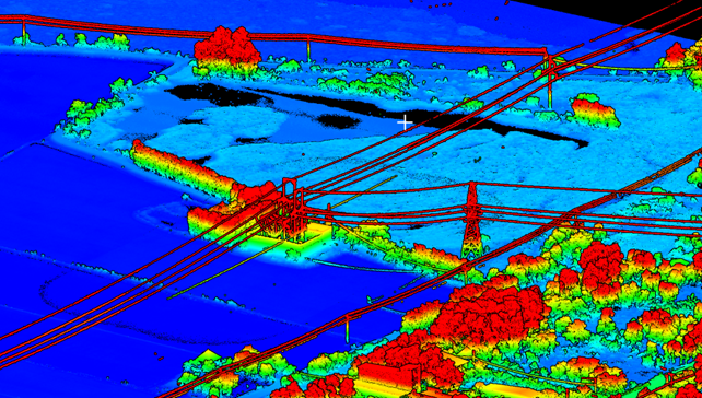 Dữ liệu 3D point cloud mô tả đầy đủ địa hình địa vật
