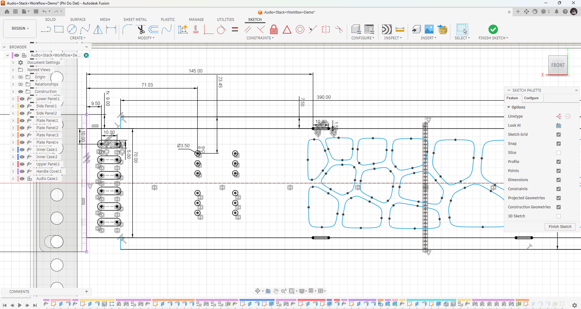 Hình ảnh mô tả Sketch Constraints trong Autodesk Fusion.